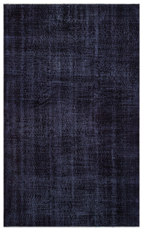 Atina Black Vintage Wool Handmade Area Rug 5'7" x 9'1"