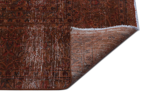 Epir Brown Vintage Wool Handmade Area Rug 8'11" x 14'1"