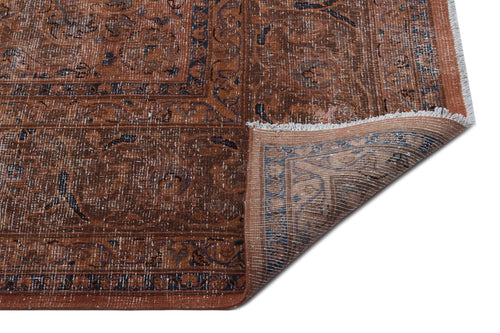 Epir Brown Vintage Wool Handmade Area Rug 9'5" x 12'7"