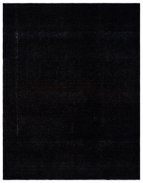 Epir Black Vintage Wool Handmade Area Rug 9'8" x 12'5"
