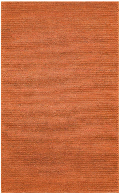 Handmade Jute Rug – Modern Orange Flatweave Natural Jute Carpet for Living Room
