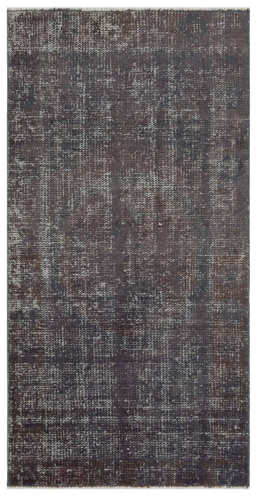Atina Grey Vintage Wool Handmade Area Rug 2'6" x 4'10"