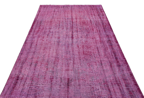 Atina Pink Vintage Wool Handmade Area Rug 5'0" x 8'7"