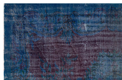 Atina Navy Vintage Wool Handmade Area Rug 6'0" x 9'3"