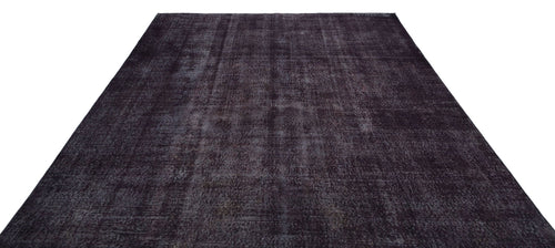 Atina Black Vintage Wool Handmade Area Rug 8'1" x 8'9"