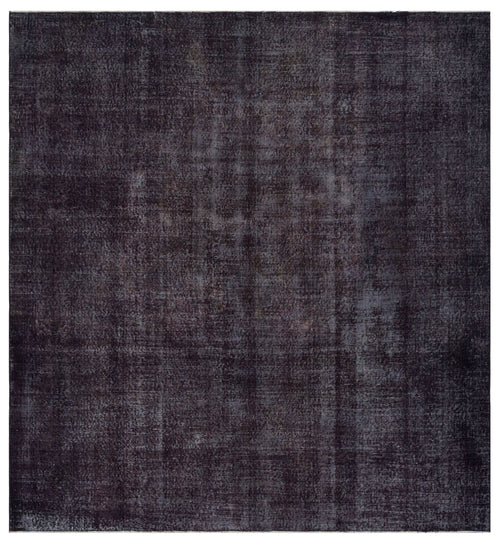 Atina Black Vintage Wool Handmade Area Rug 8'1" x 8'9"