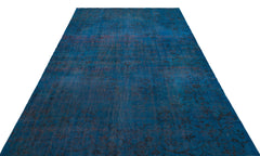 Atina Navy Vintage Wool Handmade Area Rug 5'10" x 9'7"