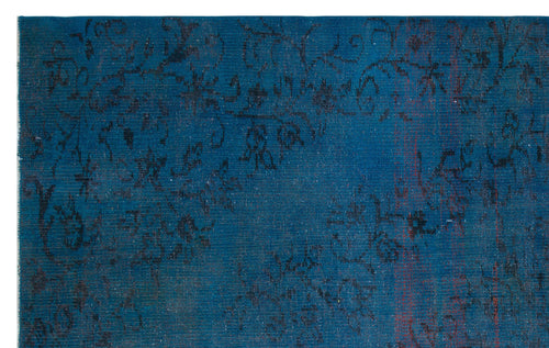 Atina Navy Vintage Wool Handmade Area Rug 5'10" x 9'7"