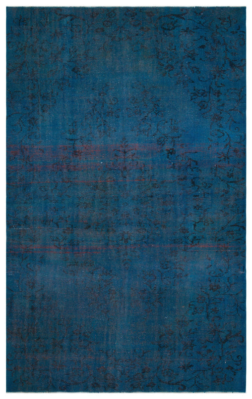 Atina Navy Vintage Wool Handmade Area Rug 5'10" x 9'7"