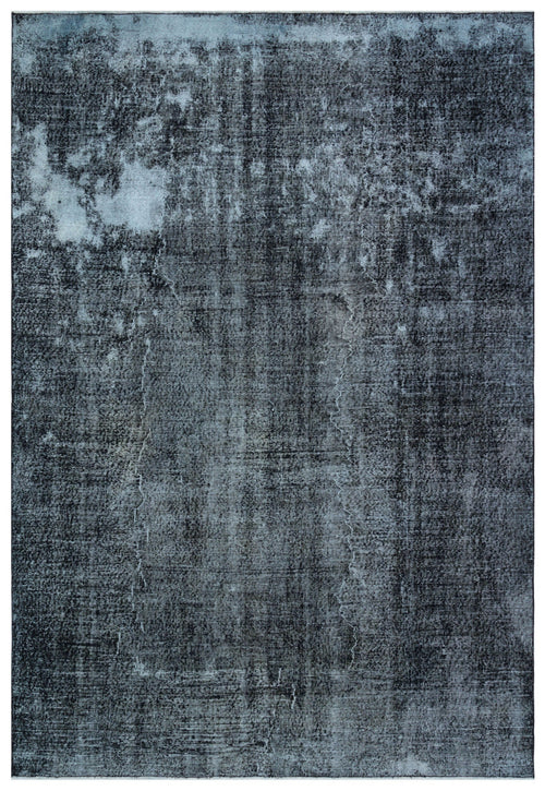 Atina Grey Vintage Wool Handmade Area Rug 6'10" x 10'1"