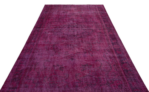 Atina Pink Vintage Wool Handmade Area Rug 5'8" x 9'9"