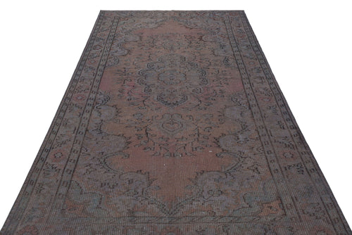 Atina Grey Vintage Wool Handmade Area Rug 5'3" x 9'2"