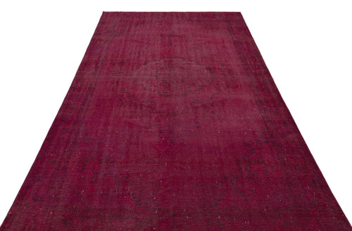 Atina Red Vintage Wool Handmade Area Rug 5'4" x 9'2"