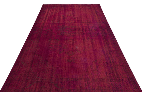 Atina Red Vintage Wool Handmade Area Rug 4'11" x 8'11"