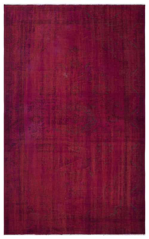 Atina Red Vintage Wool Handmade Area Rug 4'11" x 8'11"