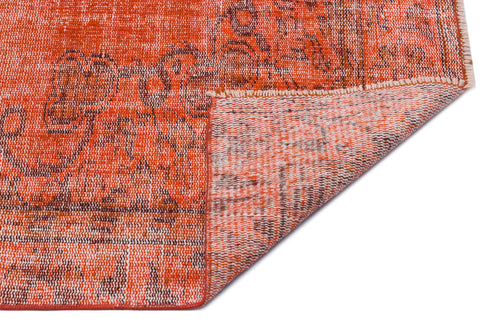 Atina Orange Vintage Wool Handmade Area Rug 5'8" x 9'5"
