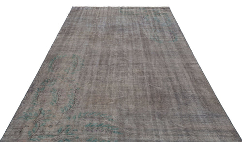 Atina Grey Vintage Wool Handmade Area Rug 5'9" x 10'1"