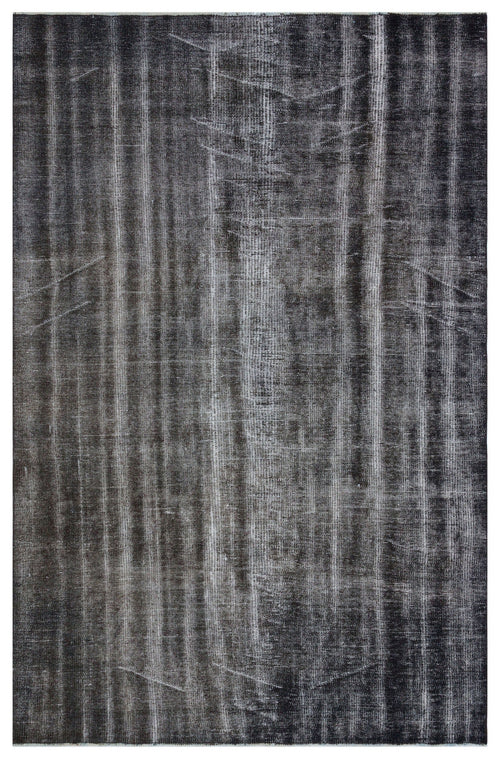 Atina Grey Vintage Wool Handmade Area Rug 5'8" x 8'7"