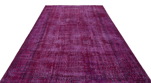 Atina Pink Vintage Wool Handmade Area Rug 6'7" x 9'7"