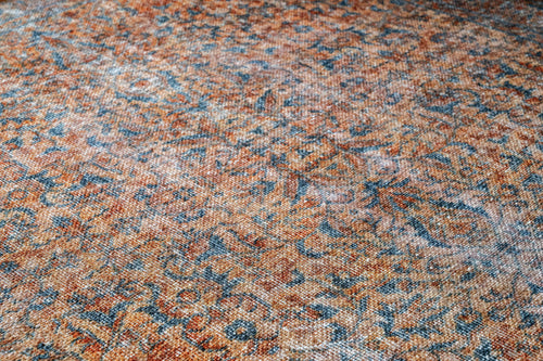 Classic Cotton Area Rug – Brown Chenille Fabric With Non Slip Backing