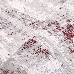 Modern Area Rug – Machine Made Rug with Grey Acrylic Yarn & Overlocked Edge