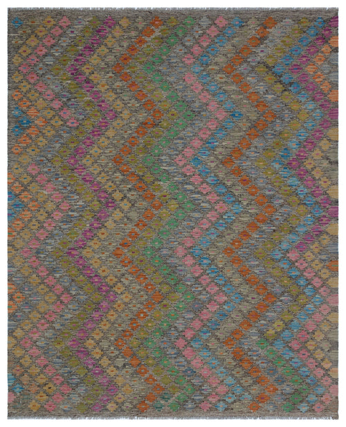 Selanik Beige Vintage Wool Handmade Area Rug 5'3" x 6'5"