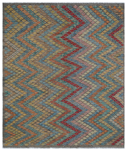 Selanik Beige Vintage Wool Handmade Area Rug 5'8" x 9'9"
