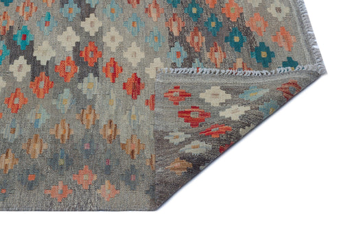 Selanik Beige Vintage Wool Handmade Area Rug 4'10" x 9'8"