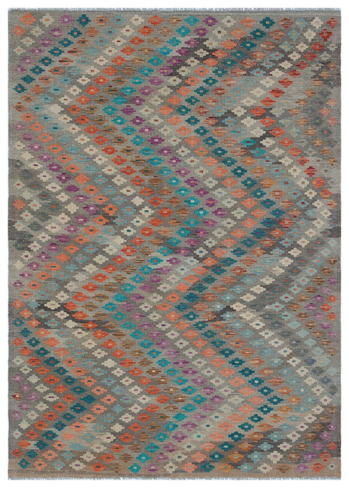Selanik Beige Vintage Wool Handmade Area Rug 4'10" x 9'8"