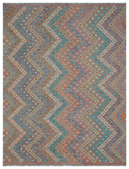 Selanik Beige Vintage Wool Handmade Area Rug 6'3" x 8'0"