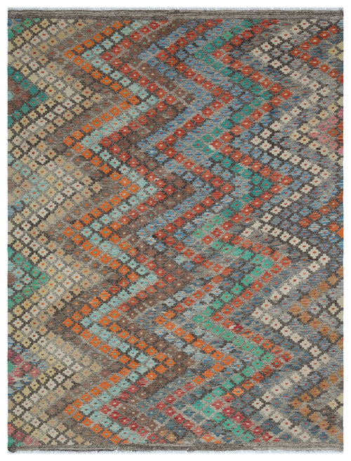 Selanik Beige Vintage Wool Handmade Area Rug 6'2" x 8'0"