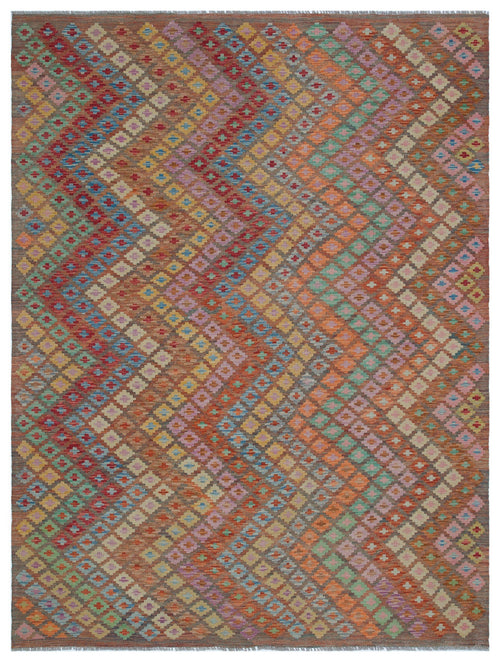 Selanik Beige Vintage Wool Handmade Area Rug 4'11" x 9'9"