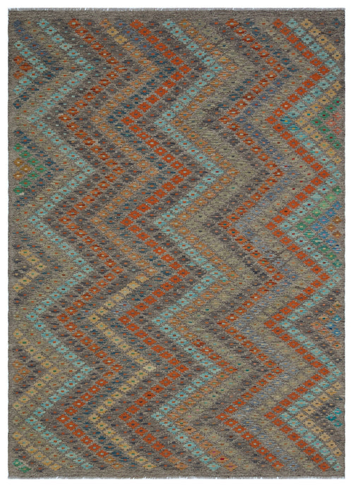 Selanik Beige Vintage Wool Handmade Area Rug 6'0" x 8'1"