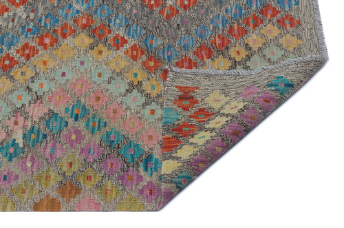 Selanik Beige Vintage Wool Handmade Area Rug 6'2" x 8'1"