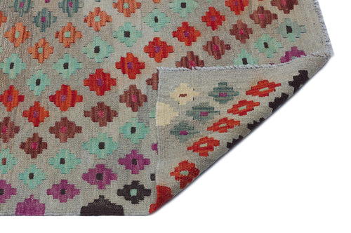 Selanik Beige Vintage Wool Handmade Area Rug 5'8" x 8'5"