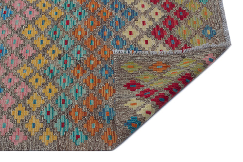 Selanik Beige Vintage Wool Handmade Area Rug 5'5" x 8'10"