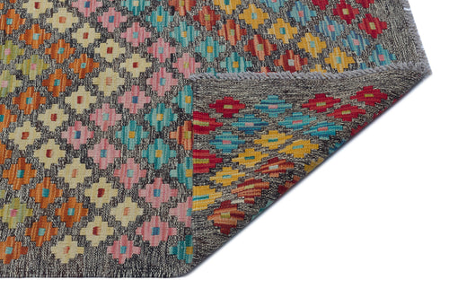 Selanik Beige Vintage Wool Handmade Area Rug 6'2" x 8'7"