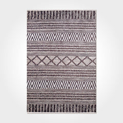 Digital Print Area Rug - Geometric Chenille Cotton Washable Non Slip Carpet