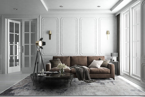 Cambridge Cream Modern Viscose Handmade Rug