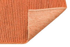 Handmade Jute Rug – Modern Orange Flatweave Natural Jute Carpet for Living Room