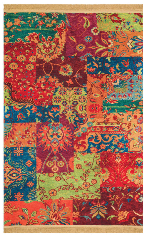 Hammerfest Red Digital Print Kilim