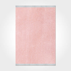 Pink Modern Area Rug – Washable Non Slip Chenille Cotton Rug 20mm Pile