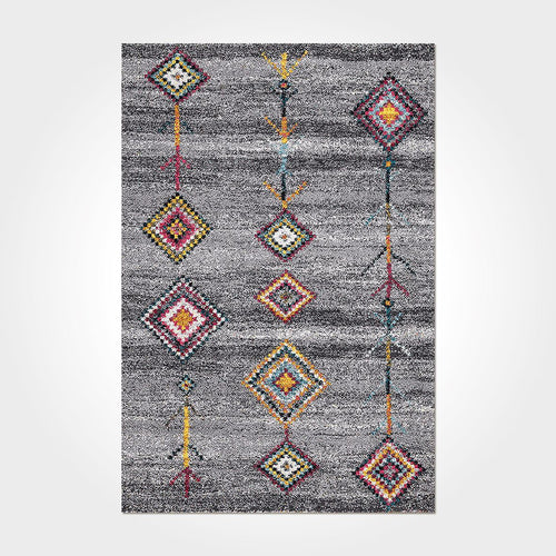 Geometric Area Rug – Washable Non Slip Polyester Chenille Cotton Carpet