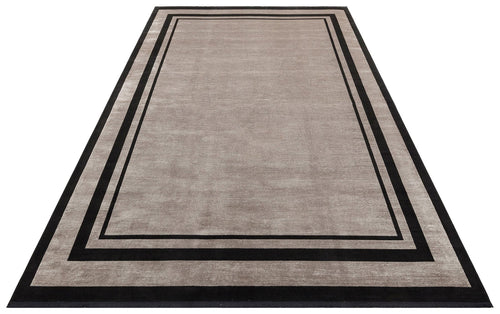 Tromso Grey Frame Machine Made Area Rug