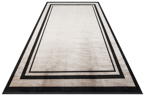 Tromso Grey Frame Machine Made Area Rug