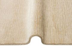 Cuneo Beige Modern Flat Wool Viscose Handmade Rug