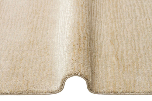 Cuneo Beige Modern Flat Wool Viscose Handmade Rug
