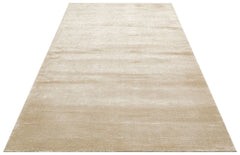 Cuneo Beige Modern Flat Wool Viscose Handmade Rug