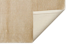 Cuneo Beige Modern Flat Wool Viscose Handmade Rug