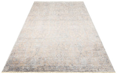 Vintage Ushak Rug - Beige Overdyed Flatweave Carpet | Soft Texture, Dust Resistant